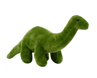 Pelúcia Dinossauro Pescoçudo Verde 37cm