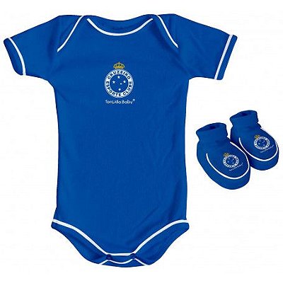 Body e Pantufa Cruzeiro Azul Torcida Baby