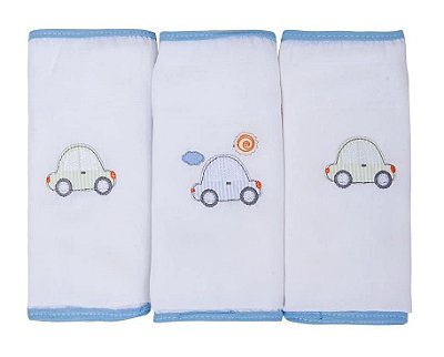 Kit Fralda Gifts Toys Com 3 Pçs Carro Azul Papi