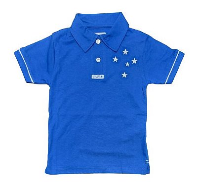 Camisa Polo Infantil Cruzeiro Estrelas Oficial