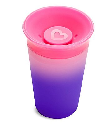 Copo 360º Changing Color Rosa 266 ml Munchkin