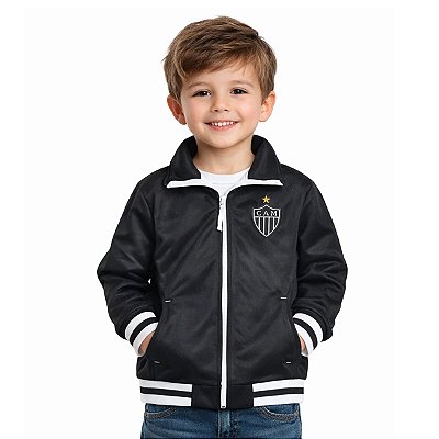 Jaqueta Infantil Atlético MG Blusa De Frio Flanelada Oficial
