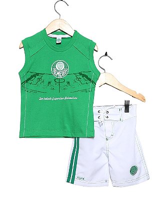 Conjunto Infantil Palmeiras Regata Board Oficial