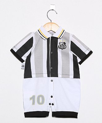 Macacão Bebê Santos Uniforme Campo Oficial