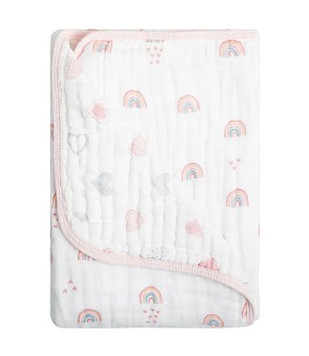 Cobertor Bebê Estampado Chuva De Amor 1,0m x 80Cm Papi
