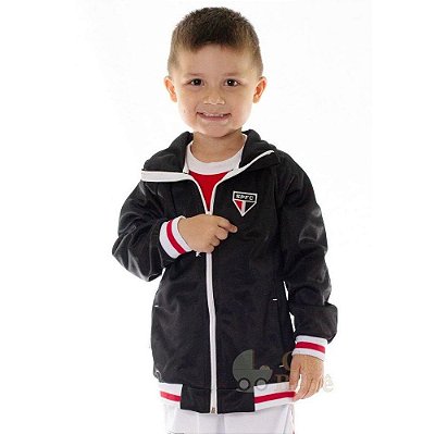 Jaqueta Infantil São Paulo Blusa De Frio Flanelada Oficial