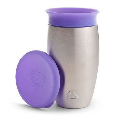 Copo Térmico Inox 360° Infantil Roxo Munchkin