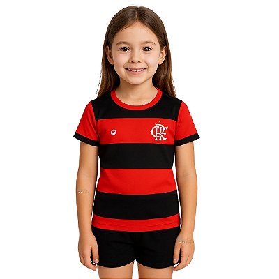 Camisa Infantil Flamengo Baby Look Listrada Oficial
