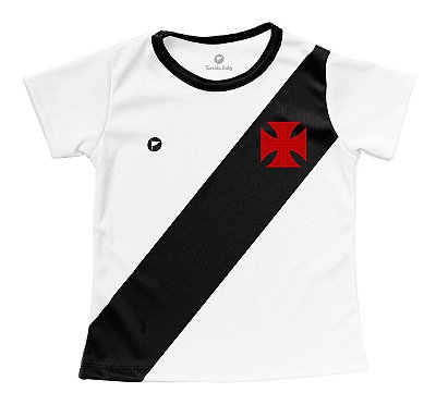 Camisa Infantil Vasco Baby Look Branca Oficial