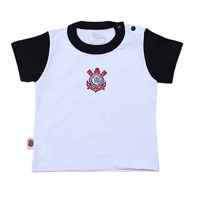 Camiseta Infantil Corinthians Bicolor Oficial