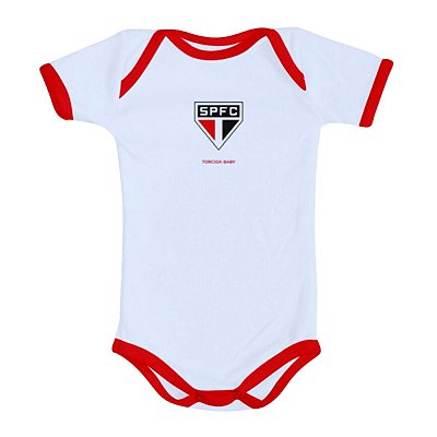 Body São Paulo Oficial Branco - Torcida Baby