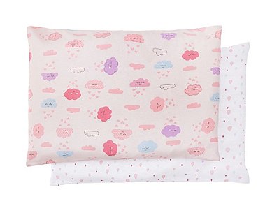 Kit Fronha Bebê Com 2 Pçs 40cm x 28cm Nuvem Papi