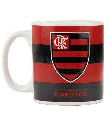 Caneca De Porcelana Flamengo 300ml Oficial