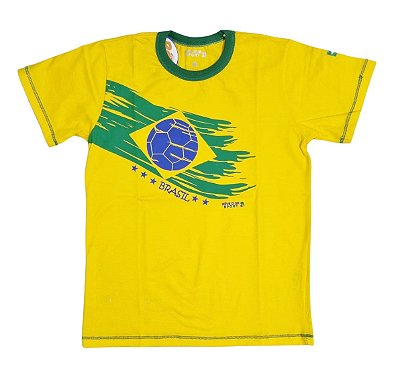 Camiseta Brasil Infantil Amarela