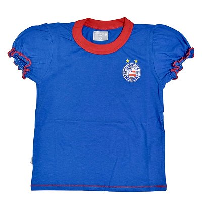 Camiseta Infantil Bahia Azul Feminina Oficial