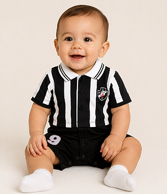 Macacão Bebê Vasco Uniforme Campo Oficial