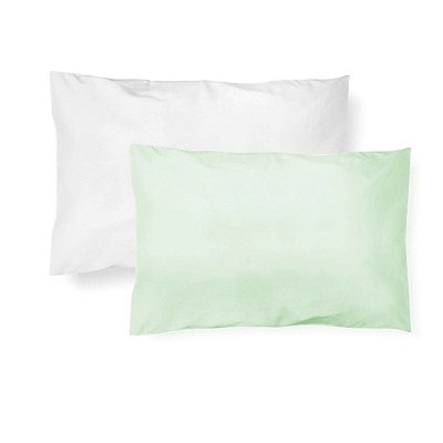 Kit Fronha Malhas Lisa 40 x 28Cm Com 2 Pçs Verde Papi