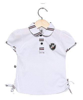 Camisa Polo Infantil Vasco Feminina Oficial