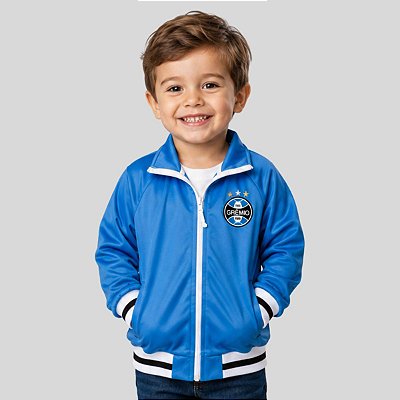 Jaqueta Infantil Blusa de Frio Grêmio Flanelada Oficial