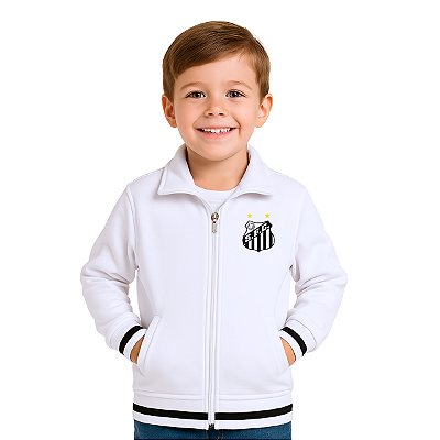 Jaqueta Infantil Santos Blusa de Frio Flanelada Oficial