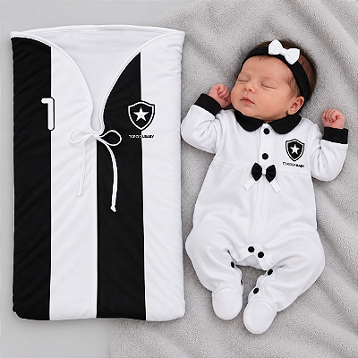 Kit Bebê Saída Maternidade Botafogo Meninas - Torcida Baby