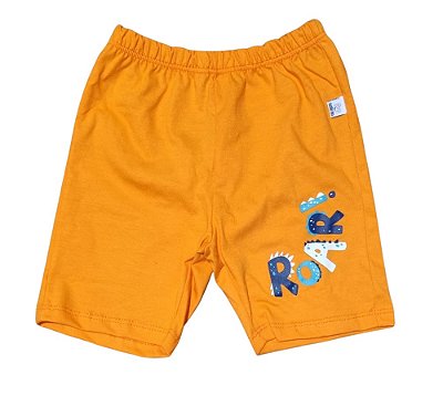 Shorts Bebê Laranja Roar