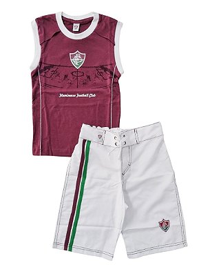 Conjunto Infantil Fluminense Regata Board Oficial