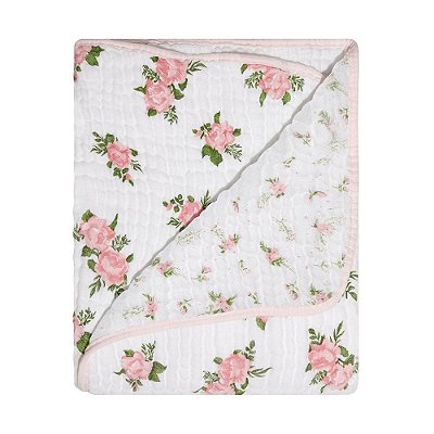 Cobertor Bebê Soft Rosas 1,10mX90cm Papi