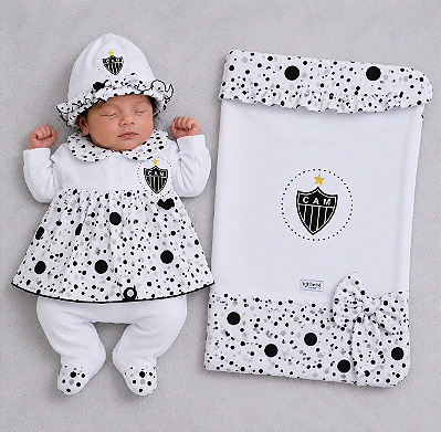 Kit Maternidade Atlético MG Luxo Meninas Oficial