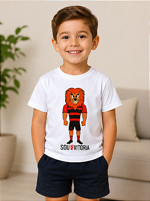 Camisa Infantil Vitória Estampa do Mascote Oficial
