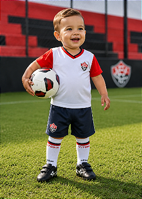 Conjunto Infantil Vitória Uniforme Dry Oficial
