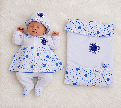 Kit Saída Maternidade Cruzeiro Luxo Meninas Oficial