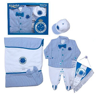 Kit Bebê Cruzeiro Saída de Maternidade Luxo Meninos Oficial