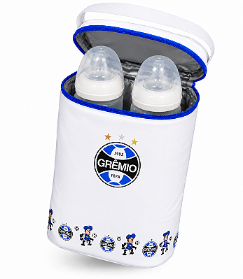 Bolsa Térmica Porta 2 Mamadeiras Grêmio Kids Gol