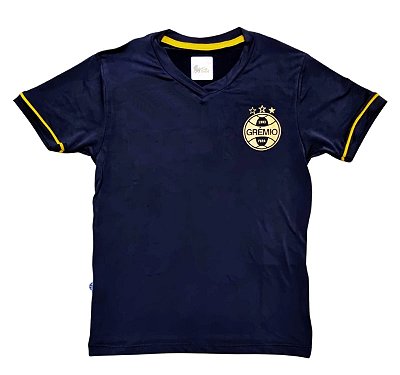 Camiseta Grêmio Infantil Premium Preta Oficial
