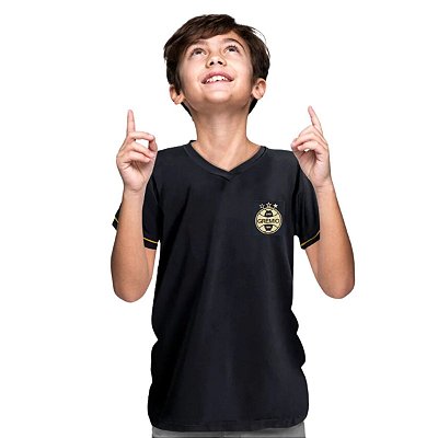 Camiseta Grêmio Infantil Premium Preta Oficial