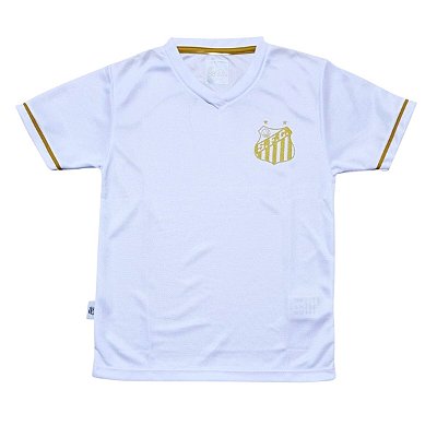 Camiseta Santos Infantil Premium Branca Oficial