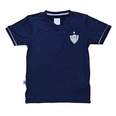 Camiseta Atlético MG Infantil Preta Premium Oficial