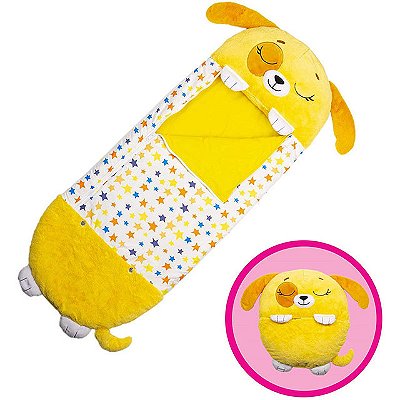 Saco de Dormir Infantil Cachorrinho Amarelo 135 x 52cm