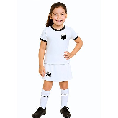 Uniforme Infantil Santos Artilheira Feminino Oficial