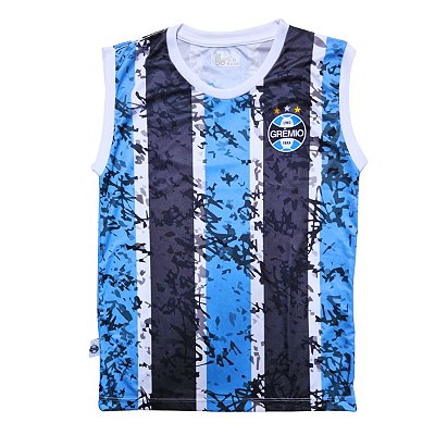 Camiseta Infantil Grêmio Regata Listrada Oficial