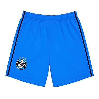 Shorts Grêmio Bebê Infantil Juvenil Azul Oficial