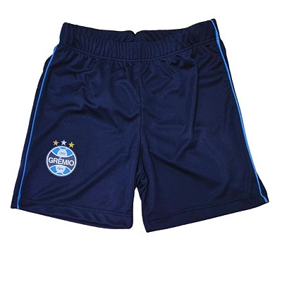 Shorts Grêmio Infantil Juvenil Preto Oficial