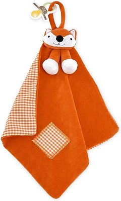 Naninha Plush Com Prendedor Chupeta Raposa Fubá Zip Toys