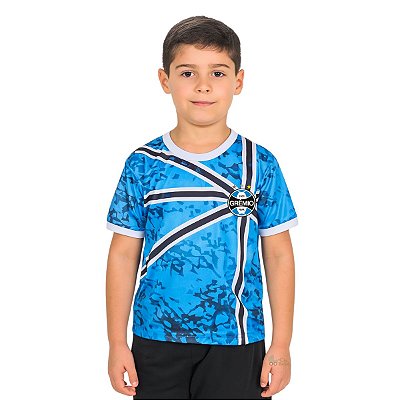 Camiseta Infantil Grêmio Azul Paixão Oficial