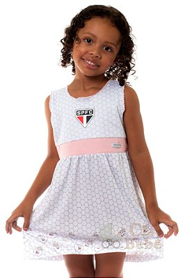 Vestido Bebê São Paulo Mascote Oficial