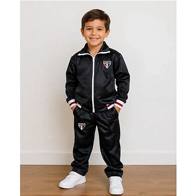 Conjunto Infantil São Paulo Agasalho Jaqueta e Calça Oficial