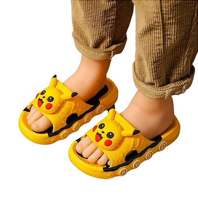 Tênis Infantil Pikachu Pokémon Amarelo/Preto - Cia Bebê