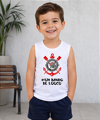 Camiseta Regata Infantil Corinthians Oficial