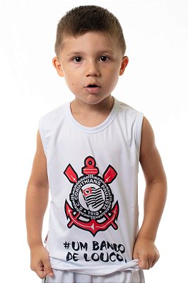 Camiseta Regata Infantil Corinthians Oficial